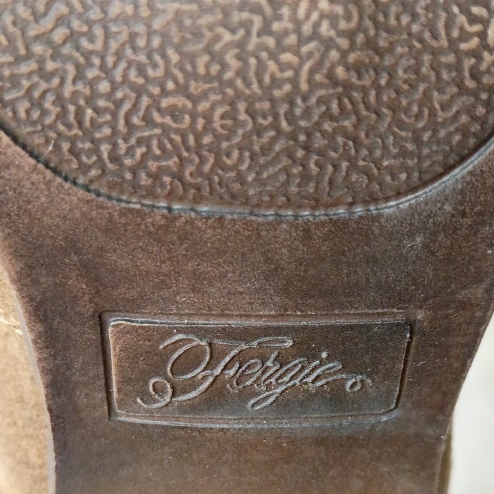 Fergie ,  Brown Woven Ankle Booties - Picture 2 of 5
